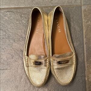 Coach Metallic Gold Women's Flats
